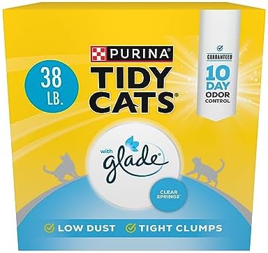 Purina Tidy Cats Clumping Multi Cat Litter, Glade Clear Springs - 38 lb. Box