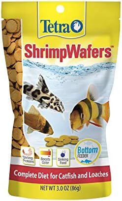Tetra ShrimpWafers Complete Diet for Catfish and Loaches 3 Ounce