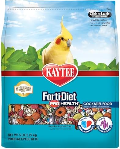 Kaytee Forti-Diet Pro Health Pet Cockatiel Food, 5 lb